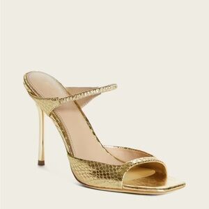 Guess by Marciano Gold Textured Brielle Heels
